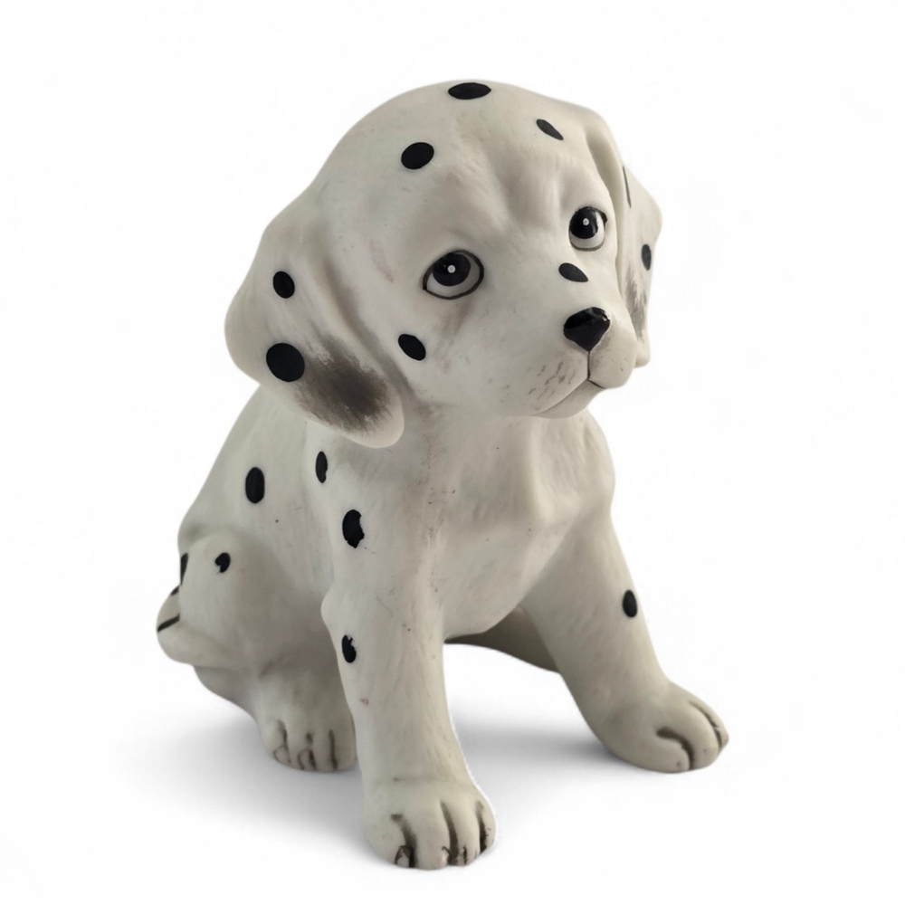 Vintage HOMCO Dalmatian Puppy Figurine #1467 Black White Dog Decor - Picture 2 of 6